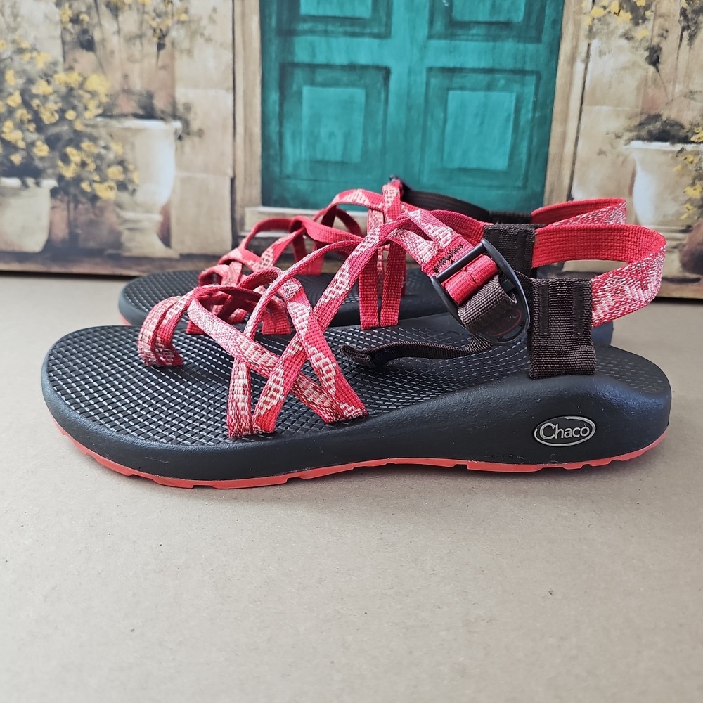 Chaco Zong Sandals Sunburst Red Brown Women's‎ Size US 11